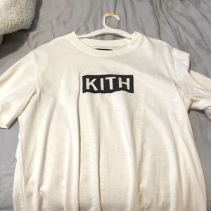 Kith white logo t-shirt